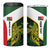Personalised PNG East Sepik Province 4 in 1 Can Cooler Tumbler Bird of Paradise Tattoo Flag Motif - Polynesian Pride