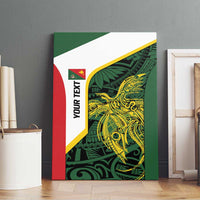 Personalised PNG East Sepik Province Canvas Wall Art Bird of Paradise Tattoo Flag Motif - Polynesian Pride