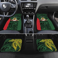 Personalised PNG East Sepik Province Car Mats Bird of Paradise Tattoo Flag Motif - Polynesian Pride