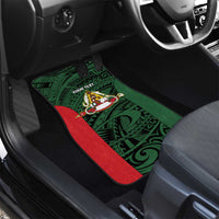 Personalised PNG East Sepik Province Car Mats Bird of Paradise Tattoo Flag Motif - Polynesian Pride