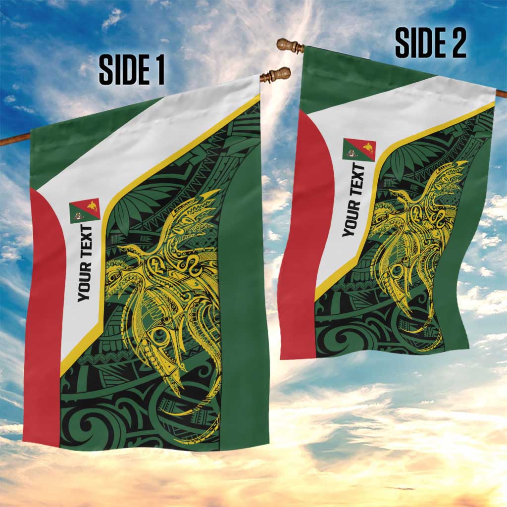 Personalised PNG East Sepik Province Garden Flag Bird of Paradise Tattoo Flag Motif - Polynesian Pride