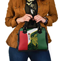 Personalised PNG East Sepik Province Shoulder Handbag Bird of Paradise Tattoo Flag Motif - Polynesian Pride