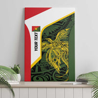 Personalised PNG Eastern Highlands Canvas Wall Art Bird of Paradise Tattoo Flag Motif - Polynesian Pride