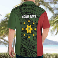 Personalised PNG Eastern Highlands Hawaiian Shirt Bird of Paradise Tattoo Flag Motif - Polynesian Pride