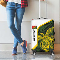 Personalised PNG Eastern Highlands Luggage Cover Bird of Paradise Tattoo Flag Motif - Polynesian Pride