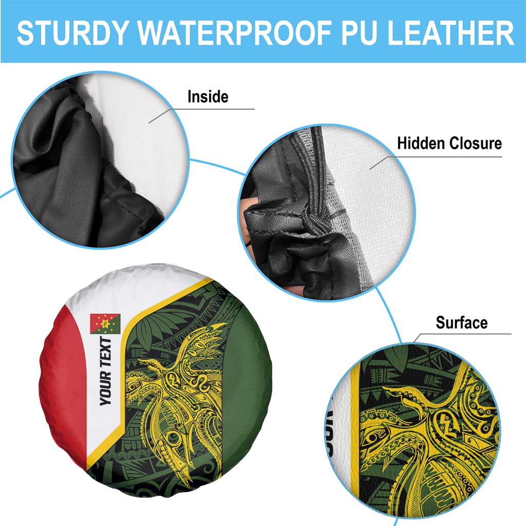 Personalised PNG Eastern Highlands Spare Tire Cover Bird of Paradise Tattoo Flag Motif - Polynesian Pride