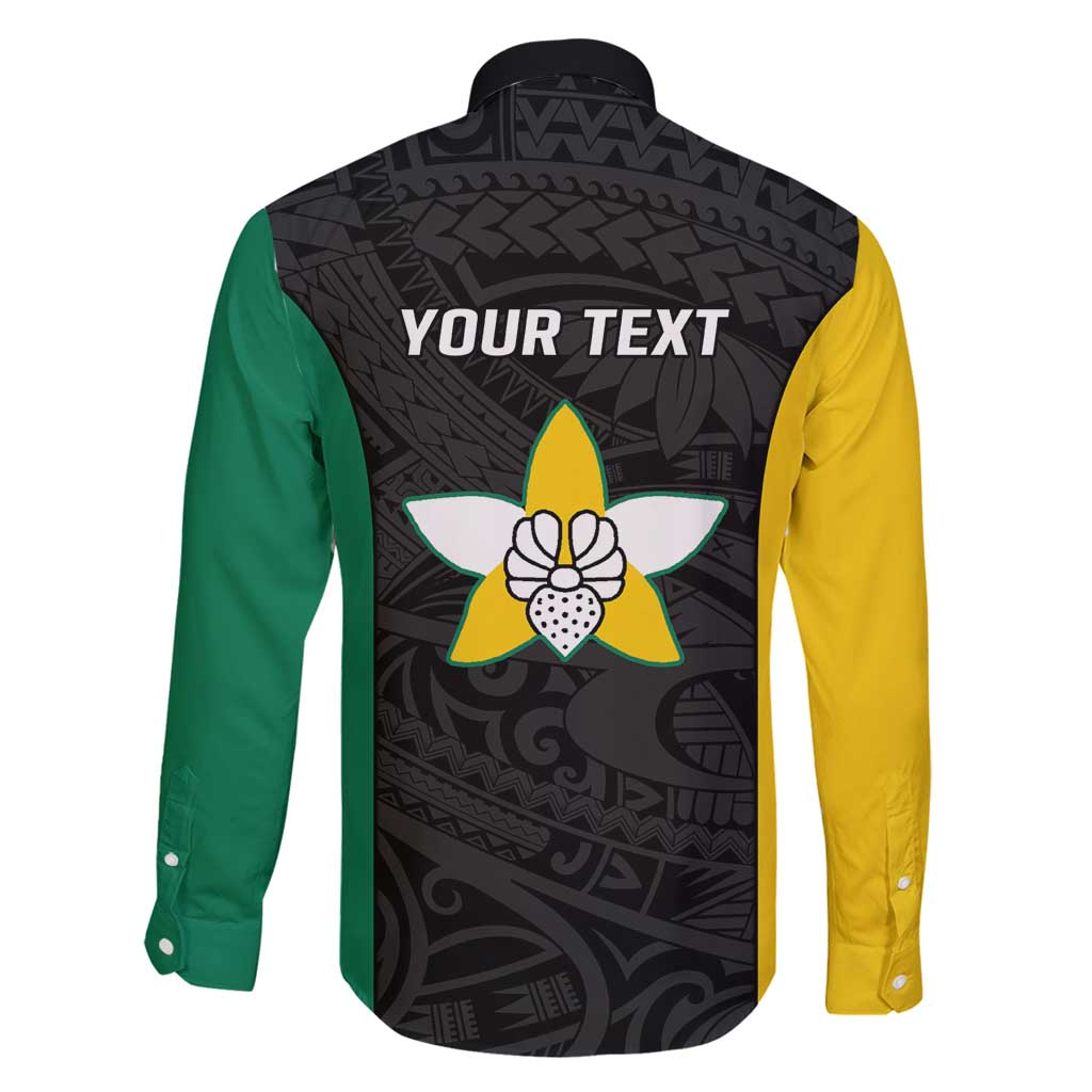 Personalised PNG Enga Province Family Matching Mermaid Dress and Hawaiian Shirt Bird of Paradise Tattoo Flag Motif - Polynesian Pride