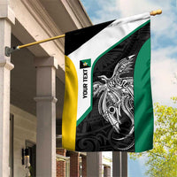 Personalised PNG Enga Province Garden Flag Bird of Paradise Tattoo Flag Motif - Polynesian Pride