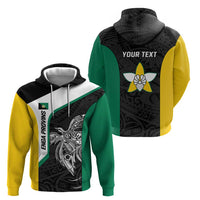 Personalised PNG Enga Province Hoodie Bird of Paradise Tattoo Flag Motif - Polynesian Pride
