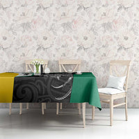 Personalised PNG Enga Province Tablecloth Bird of Paradise Tattoo Flag Motif - Polynesian Pride