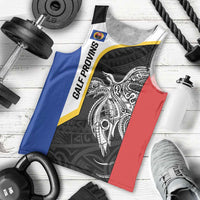 Personalised PNG Gulf Province Men Tank Top Bird of Paradise Tattoo Flag Motif - Polynesian Pride