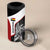 Personalised PNG Madang Province 4 in 1 Can Cooler Tumbler Bird of Paradise Tattoo Flag Motif - Polynesian Pride
