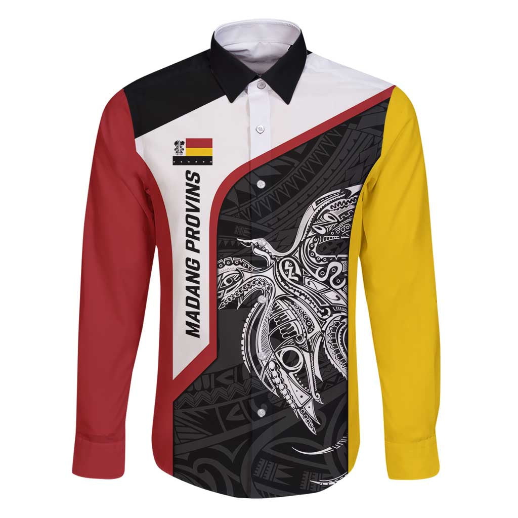 Personalised PNG Madang Province Family Matching Puletasi and Hawaiian Shirt Bird of Paradise Tattoo Flag Motif - Polynesian Pride