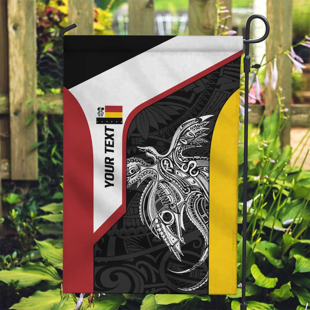 Personalised PNG Madang Province Garden Flag Bird of Paradise Tattoo Flag Motif - Polynesian Pride