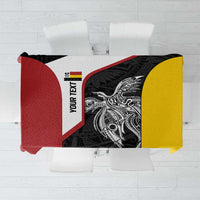 Personalised PNG Madang Province Tablecloth Bird of Paradise Tattoo Flag Motif - Polynesian Pride