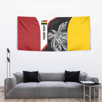 Personalised PNG Madang Province Tapestry Bird of Paradise Tattoo Flag Motif - Polynesian Pride