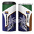 Personalised PNG Manus Province 4 in 1 Can Cooler Tumbler Bird of Paradise Tattoo Flag Motif - Polynesian Pride
