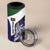 Personalised PNG Manus Province 4 in 1 Can Cooler Tumbler Bird of Paradise Tattoo Flag Motif - Polynesian Pride
