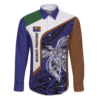 Personalised PNG Manus Province Family Matching Long Sleeve Bodycon Dress and Hawaiian Shirt Bird of Paradise Tattoo Flag Motif - Polynesian Pride