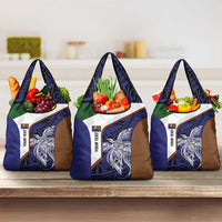 Personalised PNG Manus Province Grocery Bag Bird of Paradise Tattoo Flag Motif - Polynesian Pride