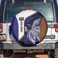 Personalised PNG Manus Province Spare Tire Cover Bird of Paradise Tattoo Flag Motif - Polynesian Pride