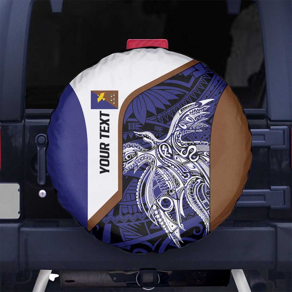Personalised PNG Manus Province Spare Tire Cover Bird of Paradise Tattoo Flag Motif - Polynesian Pride