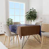 Personalised PNG Manus Province Tablecloth Bird of Paradise Tattoo Flag Motif - Polynesian Pride