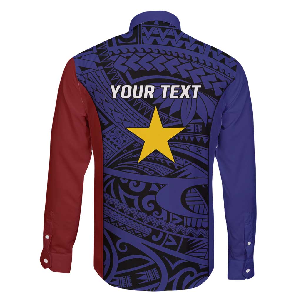 Personalised PNG Milne Bay Province Family Matching Off Shoulder Short Dress and Hawaiian Shirt Bird of Paradise Tattoo Flag Motif - Polynesian Pride