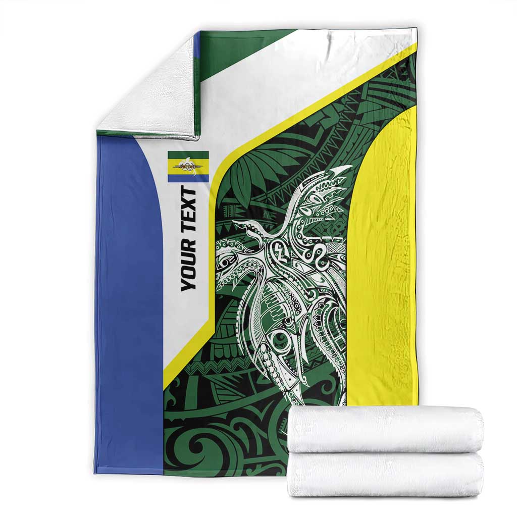 Personalised PNG Morobe Province Blanket Bird of Paradise Tattoo Flag Motif - Polynesian Pride