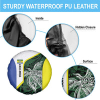 Personalised PNG Morobe Province Spare Tire Cover Bird of Paradise Tattoo Flag Motif - Polynesian Pride