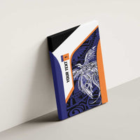 Personalised PNG New Ireland Canvas Wall Art Bird of Paradise Tattoo Flag Motif - Polynesian Pride