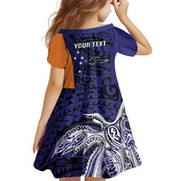 Personalised PNG New Ireland Family Matching Puletasi and Hawaiian Shirt Bird of Paradise Tattoo Flag Motif - Polynesian Pride