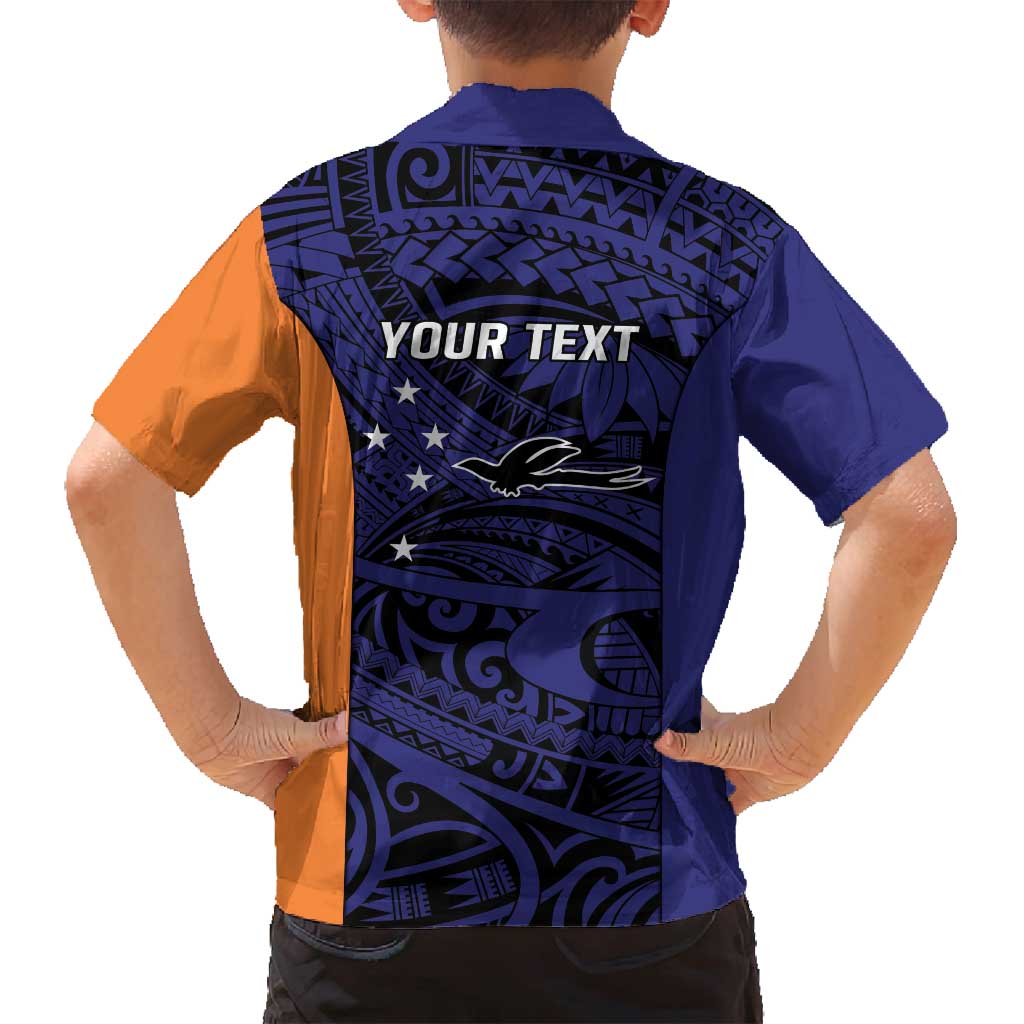 Personalised PNG New Ireland Family Matching Summer Maxi Dress and Hawaiian Shirt Bird of Paradise Tattoo Flag Motif - Polynesian Pride