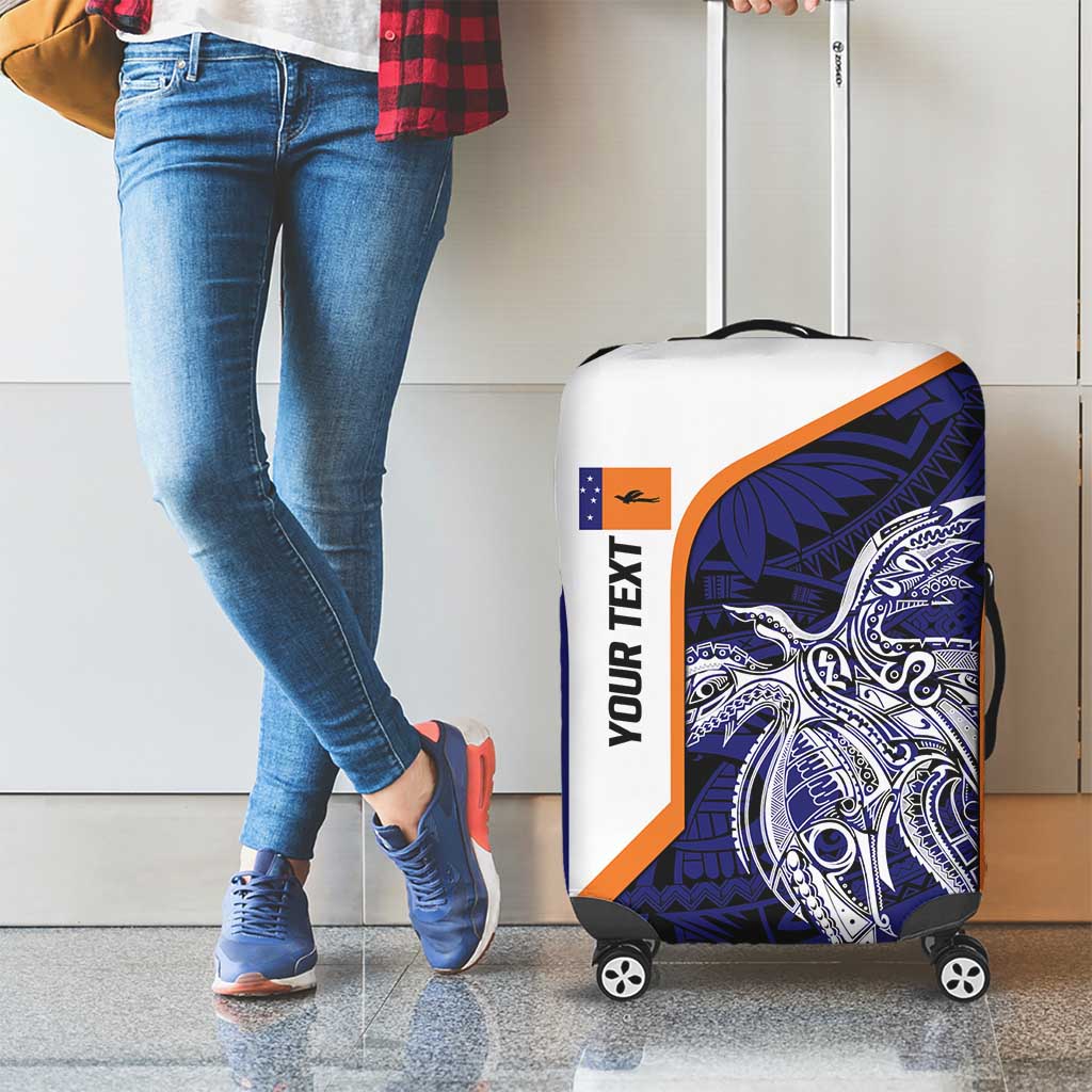 Personalised PNG New Ireland Luggage Cover Bird of Paradise Tattoo Flag Motif - Polynesian Pride