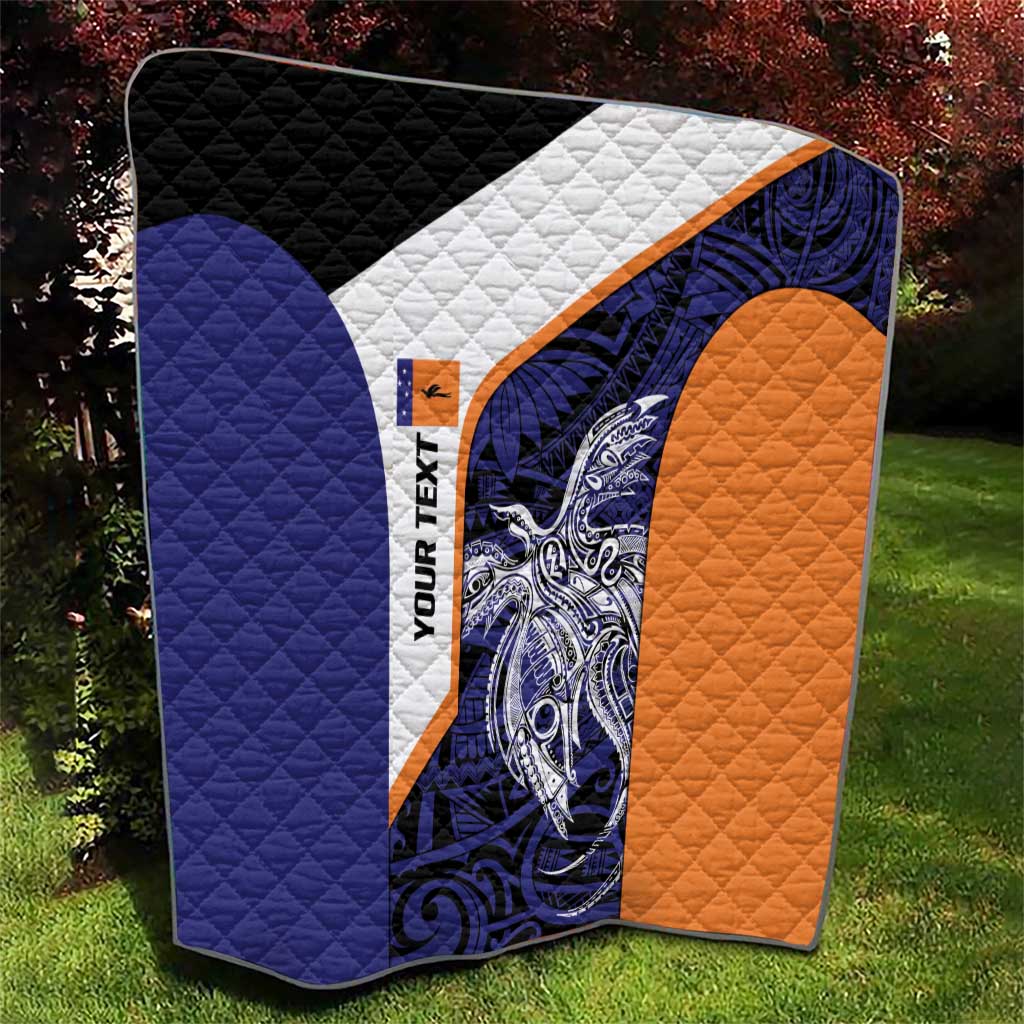 Personalised PNG New Ireland Quilt Bird of Paradise Tattoo Flag Motif - Polynesian Pride