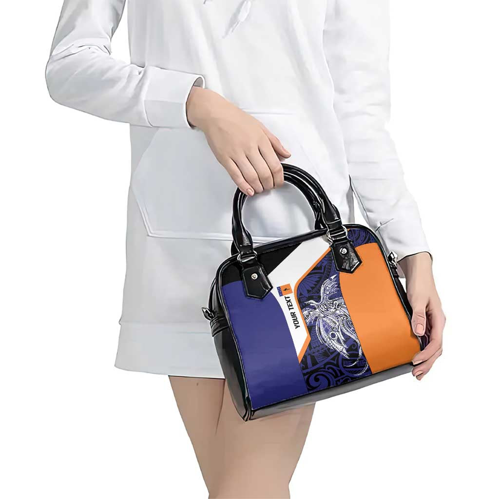 Personalised PNG New Ireland Shoulder Handbag Bird of Paradise Tattoo Flag Motif - Polynesian Pride