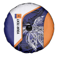 Personalised PNG New Ireland Spare Tire Cover Bird of Paradise Tattoo Flag Motif - Polynesian Pride