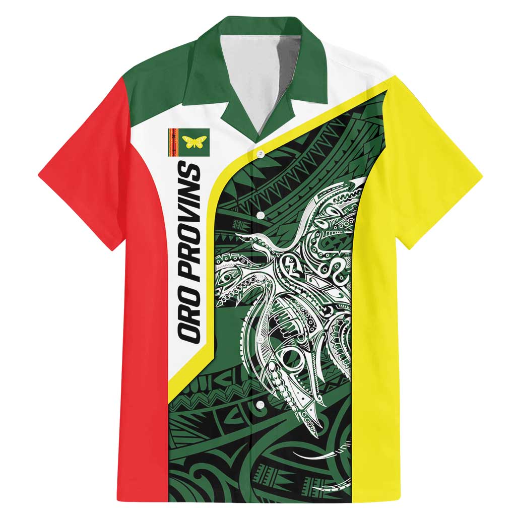 Personalised PNG Oro Province Family Matching Mermaid Dress and Hawaiian Shirt Bird of Paradise Tattoo Flag Motif - Polynesian Pride