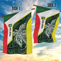 Personalised PNG Oro Province Garden Flag Bird of Paradise Tattoo Flag Motif - Polynesian Pride