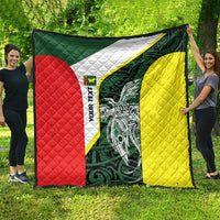 Personalised PNG Oro Province Quilt Bird of Paradise Tattoo Flag Motif - Polynesian Pride