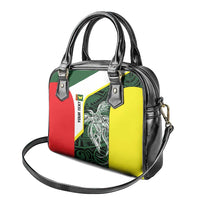 Personalised PNG Oro Province Shoulder Handbag Bird of Paradise Tattoo Flag Motif - Polynesian Pride