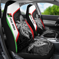 Personalised PNG Southern Highlands Province Car Seat Cover Bird of Paradise Tattoo Flag Motif - Polynesian Pride