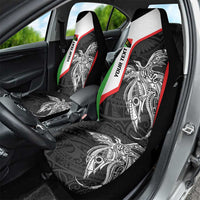 Personalised PNG Southern Highlands Province Car Seat Cover Bird of Paradise Tattoo Flag Motif - Polynesian Pride