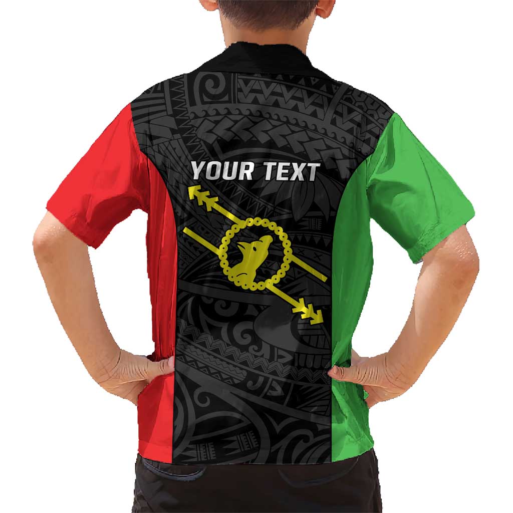 Personalised PNG Southern Highlands Province Family Matching Short Sleeve Bodycon Dress and Hawaiian Shirt Bird of Paradise Tattoo Flag Motif - Polynesian Pride