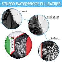 Personalised PNG Southern Highlands Province Spare Tire Cover Bird of Paradise Tattoo Flag Motif - Polynesian Pride