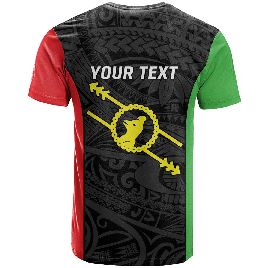 Personalised PNG Southern Highlands Province T Shirt Bird of Paradise Tattoo Flag Motif - Polynesian Pride