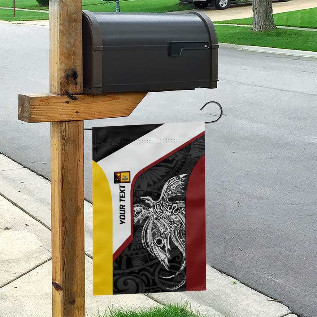 Personalised PNG Western Province Garden Flag Bird of Paradise Tattoo Flag Motif - Polynesian Pride