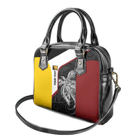 Personalised PNG Western Province Shoulder Handbag Bird of Paradise Tattoo Flag Motif - Polynesian Pride