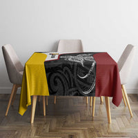 Personalised PNG Western Province Tablecloth Bird of Paradise Tattoo Flag Motif - Polynesian Pride