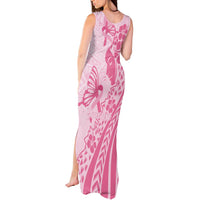 Pacific Girl and Butterfly Cancer Ribbon Personalised Tank Maxi Dress